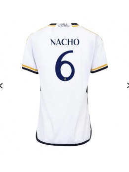Billige Real Madrid Nacho #6 Hjemmedrakt Dame 2023-24 Kortermet